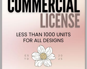 Commercial License for Digital Products | Extended Use for Small Business | License Upgrade for Commercial Use