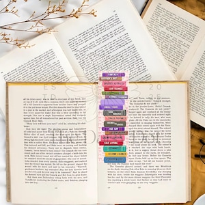 Bookmark Bundle PDF PNG JPG | 16 Adorable And Trendy Printable Bookmarks | Colorful Aesthetic Page Holder | Gift for Book Lovers and Readers image 4