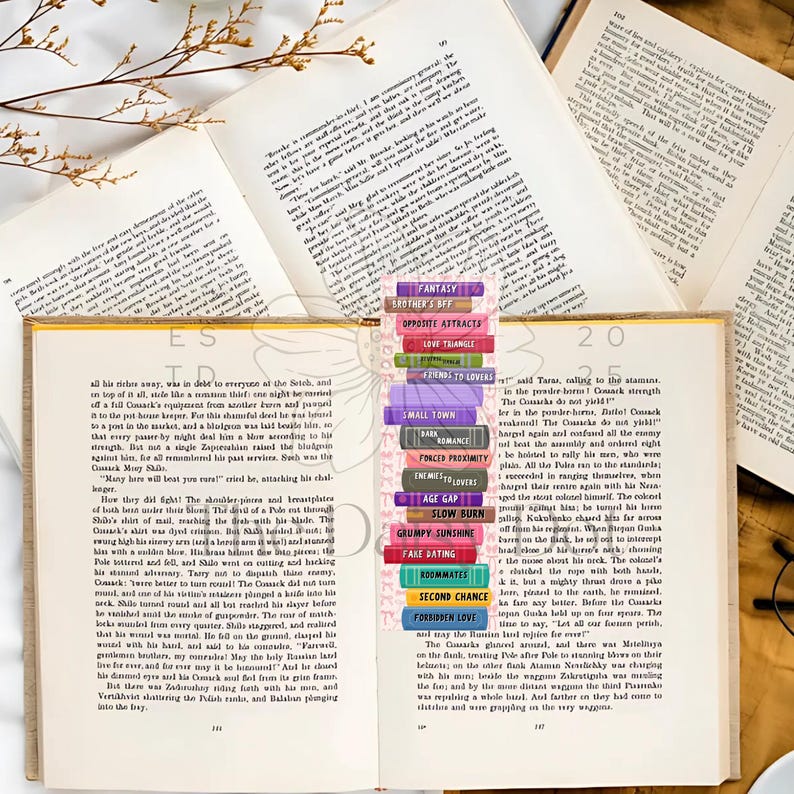 Bookmark Bundle PDF PNG JPG | 16 Adorable And Trendy Printable Bookmarks | Colorful Aesthetic Page Holder | Gift for Book Lovers and Readers image 4