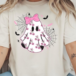 Girly Ghost Coquette PNG, Lacey Halloween Design (Digital Download)