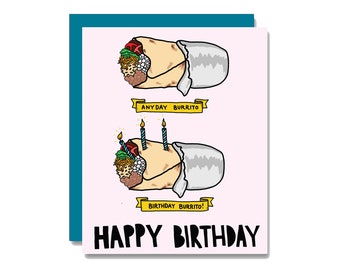Burrito-verjaardagskaart