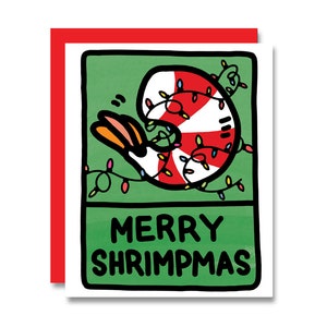 Fröhliche Shrimpmas! Weihnachtskarte