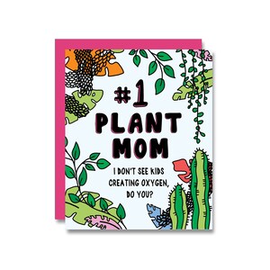 Carte Maman Plante Numéro 1, Fête des Mères
