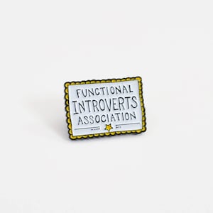 Functional Introvert Certificate Pin image 2