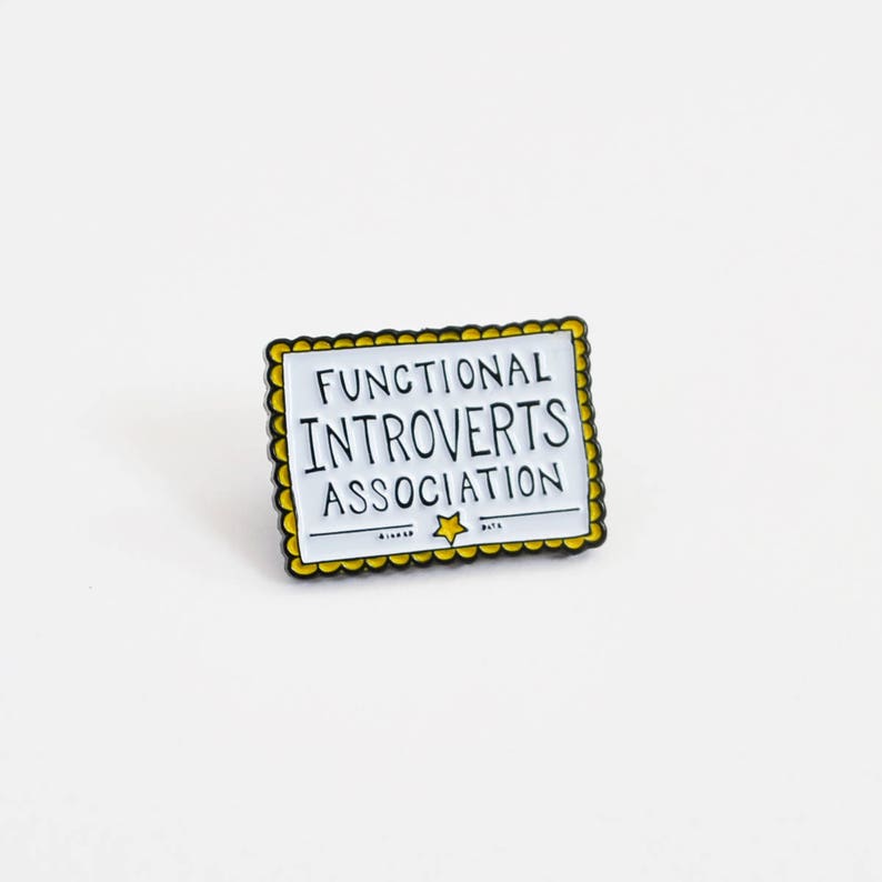 Functional Introvert Certificate Pin image 2