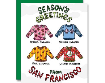 San Francisco Greetings, Holiday Card