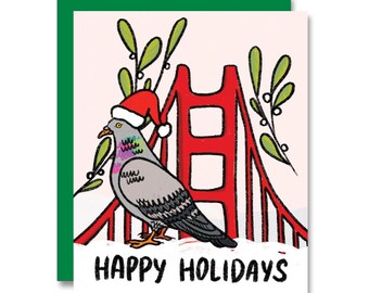 SF Pigeon, Holiday Card