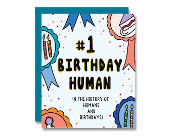 Number 1 Birthday Human Card