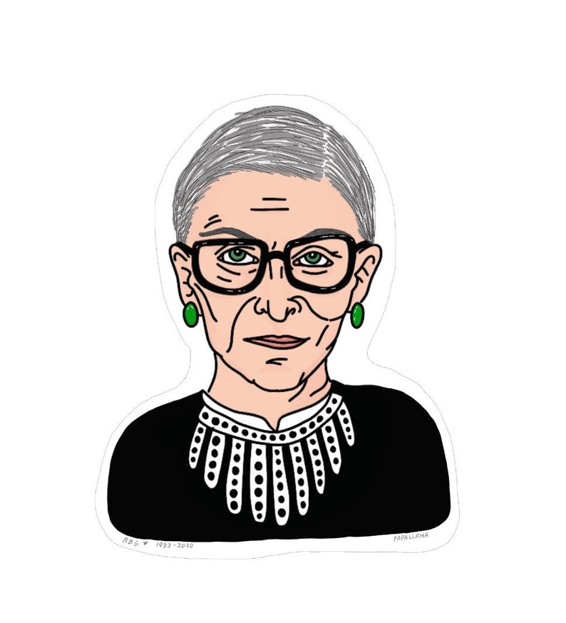SALE Ruth Bader Ginsburg, Icon 3Sticker image 1