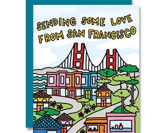 Sending Love From San Francisco, Card