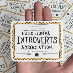 Functional Introverts Association Sticker