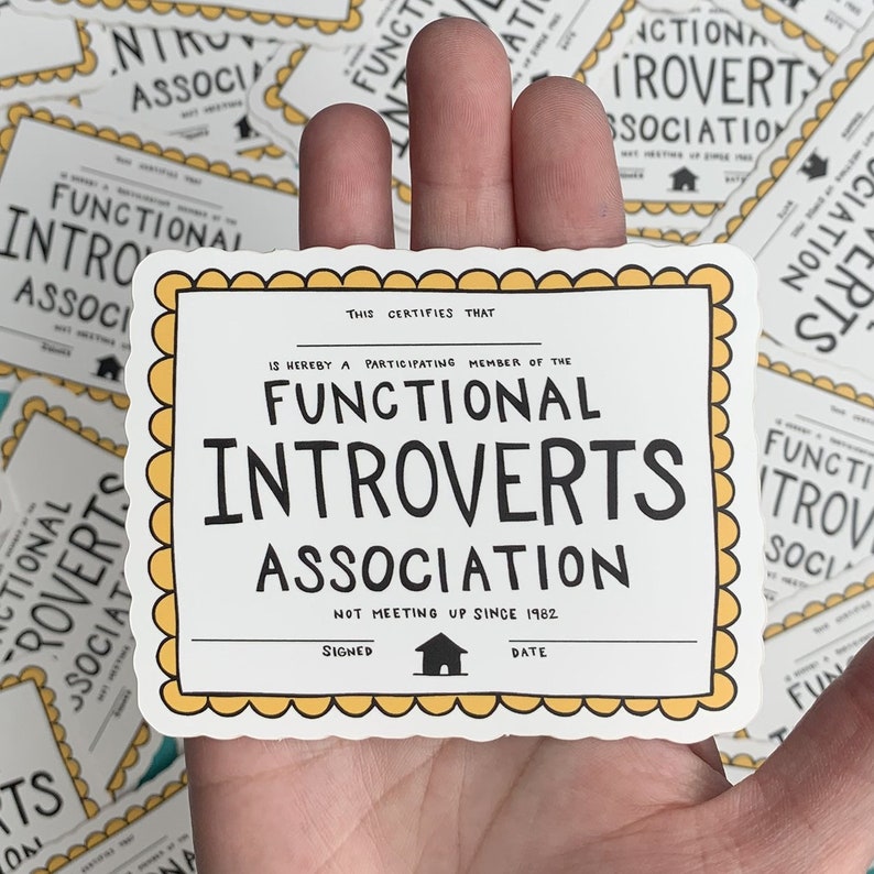 Functional Introverts Association Sticker image 1