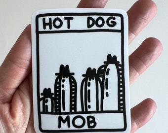 Hot Dog Mob Vinyl Sticker