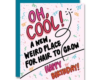 Hairy Birthday Card