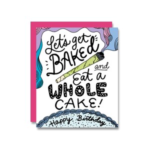 Gebackener Kuchen Geburtstagskarte