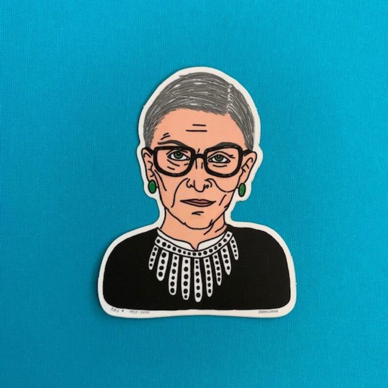 SALE Ruth Bader Ginsburg, Icon 3Sticker image 2