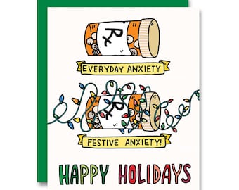 Festive Anxiety, Holiday Card