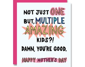 Multi Amazing Kids, Mother's Day Card