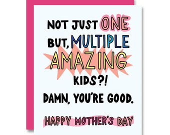 Multi Amazing Kids, Mother's Day Card