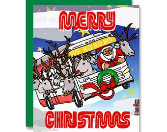Muni Bus, Holiday Card
