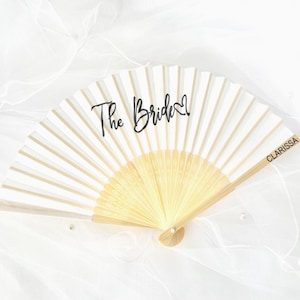 Personalised Bride Fan, Hens Party Gift, Bride To Be Gift, Bride To Be Fan