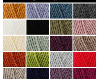 Cygnet Signature Aran Häkelgarn - 100 g, 100 % Acryl, vielseitiges Strickgarn in klassischen Farben für Damenstrickwaren und Herrenpullover