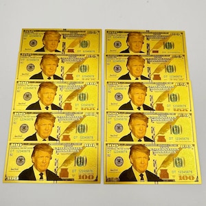 22K Vergoldetes Trump 2025 Bill: MAGA Gedenkandenken