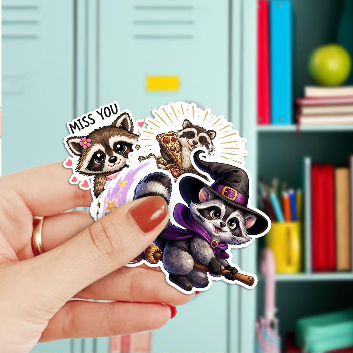 60pcs Raccoon Stickers Pack, Cute Raccoon, Creative Raccoon, Clever ...