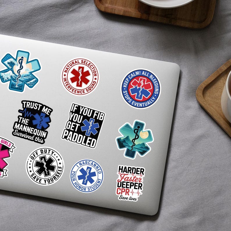 10 Pcs Emergency Medical Technician Stickers, EMT Stickers, Funny ...