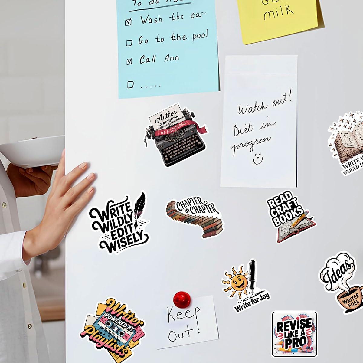 Content Writer Sticker Writer Stickers Pack 60pcs Writing Planner Decals, Writer Life Laptop ...