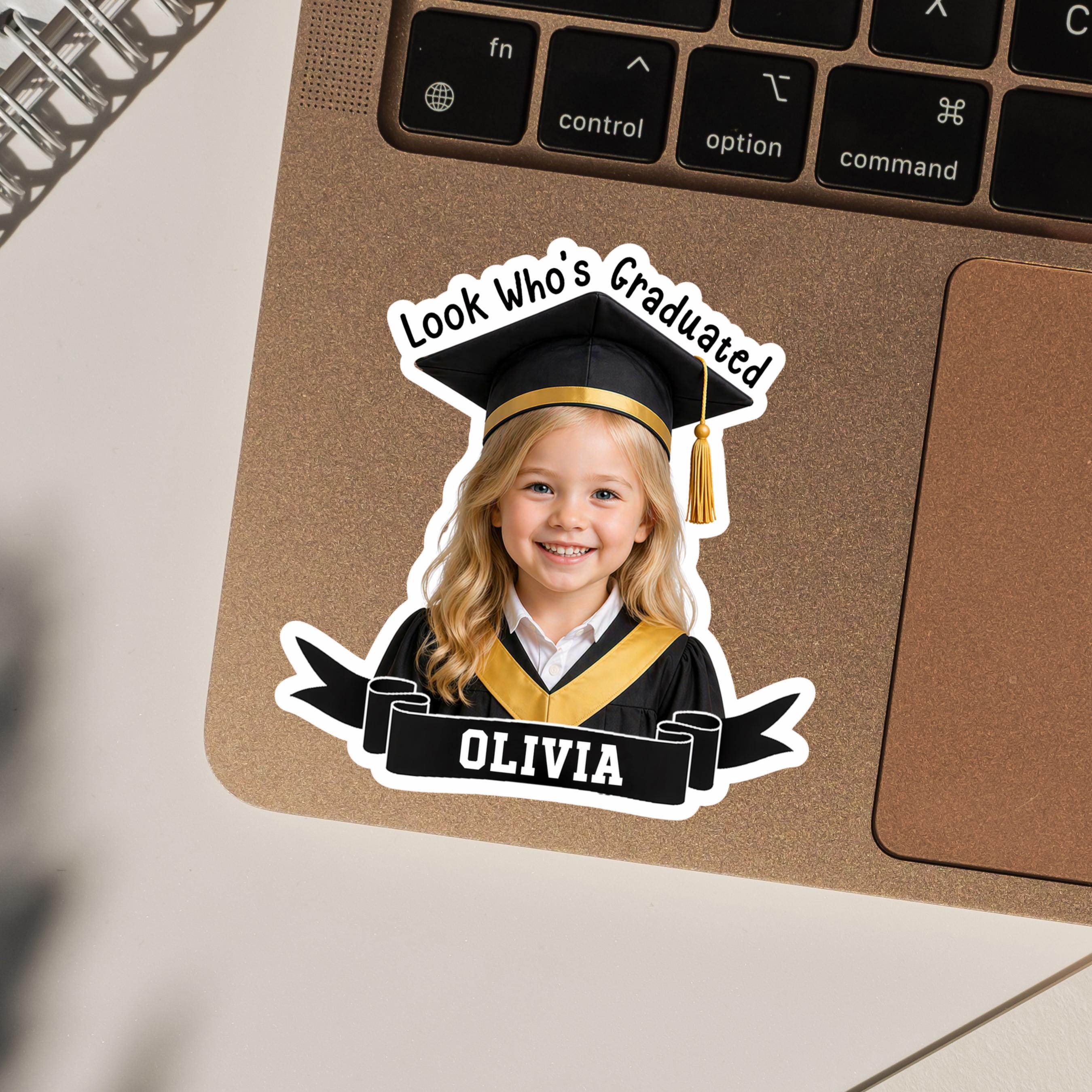 Graduate Photo Sticker Set 100 Pcs Custom Graduation Photo Stickers | Personalized Name Grad ...