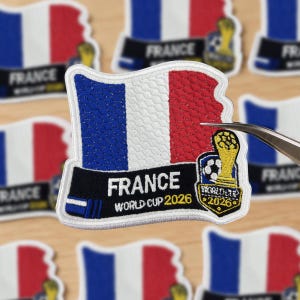 France Soccer Embroidered Patch, France Football Flag Patch, 2026 Soccer Fan Iron On Patch, Sports Jersey Patch gifts