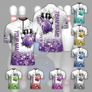 Personalized Retro Bowling 3D Jersey Shirt, Custom Name Bowling Shirt, Unique Bowling Squad Outfit, Gift For Bowler, Bowling Lovers Shirt
