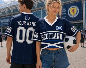 Custom Scotland Soccer Crop Top Jersey, Personalized Scotland Soccer Jersey Men, Festival Shirt, Scotland Football Shirt Fan Gift