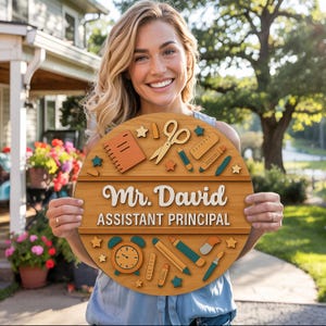 Assistant Principal Door Sign, Counselor Office Door Decor, Welcome Back to School Sign, Teacher Appreciation Gift