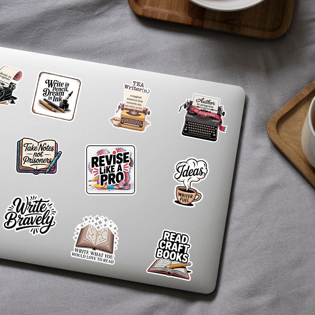 Content Writer Sticker Writer Stickers Pack 60pcs Writing Planner Decals, Writer Life Laptop ...