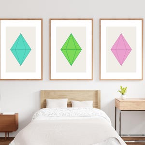 Die Sims inspirierte Wandkunst Poster | Digitaler Download | Lot | Wandkunst | Die Sims 4 Moodlet Poster | Minimalistisches Gaming Poster |