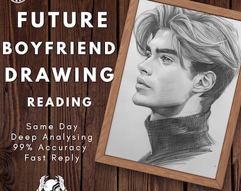 Dibujo de futuro novio y lectura detallada, mismo día, quién es mi alma gemela, dibuja a mi novio, dibujo de tu futuro esposo, entrega rápida