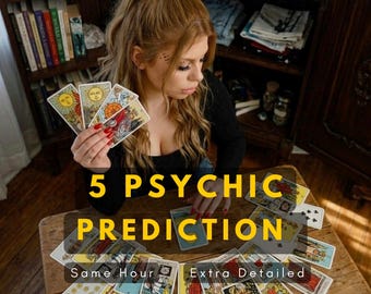 In-Depth 5 Future Psychic Predictions, Same hour, 99% Accurated, Full Tarot Card Reading, Future Reading, Emergency Reading