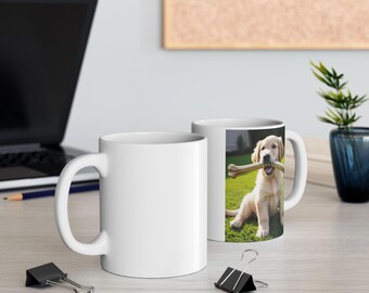 Personalized Dog Lover Ceramic Mug, Cute Pet Gifts for Dog Owners, Animal Lover Coffee Cup, Dog Themed Drinkware, Funny Dog Mom Gift