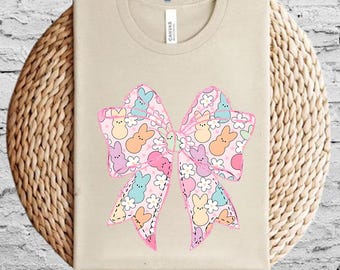 Easter Coquette Bow Png, Cute Coquette Peeps PNG, Easter Png, Happy Easter Png