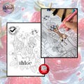 Giraffe Cheesecake Coloring Page - Animals and Food Collection - Ihloe product logo