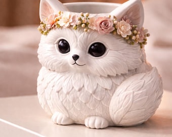 Cat Figurine 3D Model | Cute Cat Statue STL File | 3D Print Animal Sculpture | High Detail Printable Figurine | Instant Digital Download