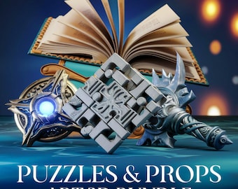3D Printable Puzzles & Props STL Mega Pack: Art Collectibles (Digital Download)