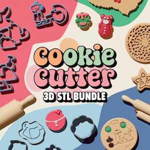 Cookie Cutter STL Mega Pack | 3D Printable Designs for Holidays, Characters, Themes & Baking Enthusiasts