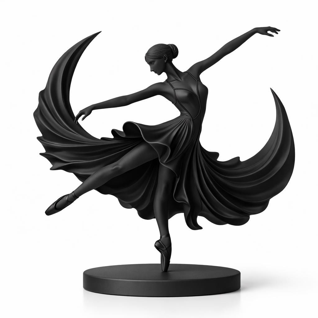 Ballerina Dance Statue 3D Model | Elegant Ballet Dancer Sculpture STL ...