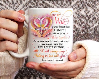妻へのコーヒーマグ、カップルリングハートギフト、妻への記念日ギフト、夫から妻へのマグ、最高の妻、妻へのクリスマスギフト