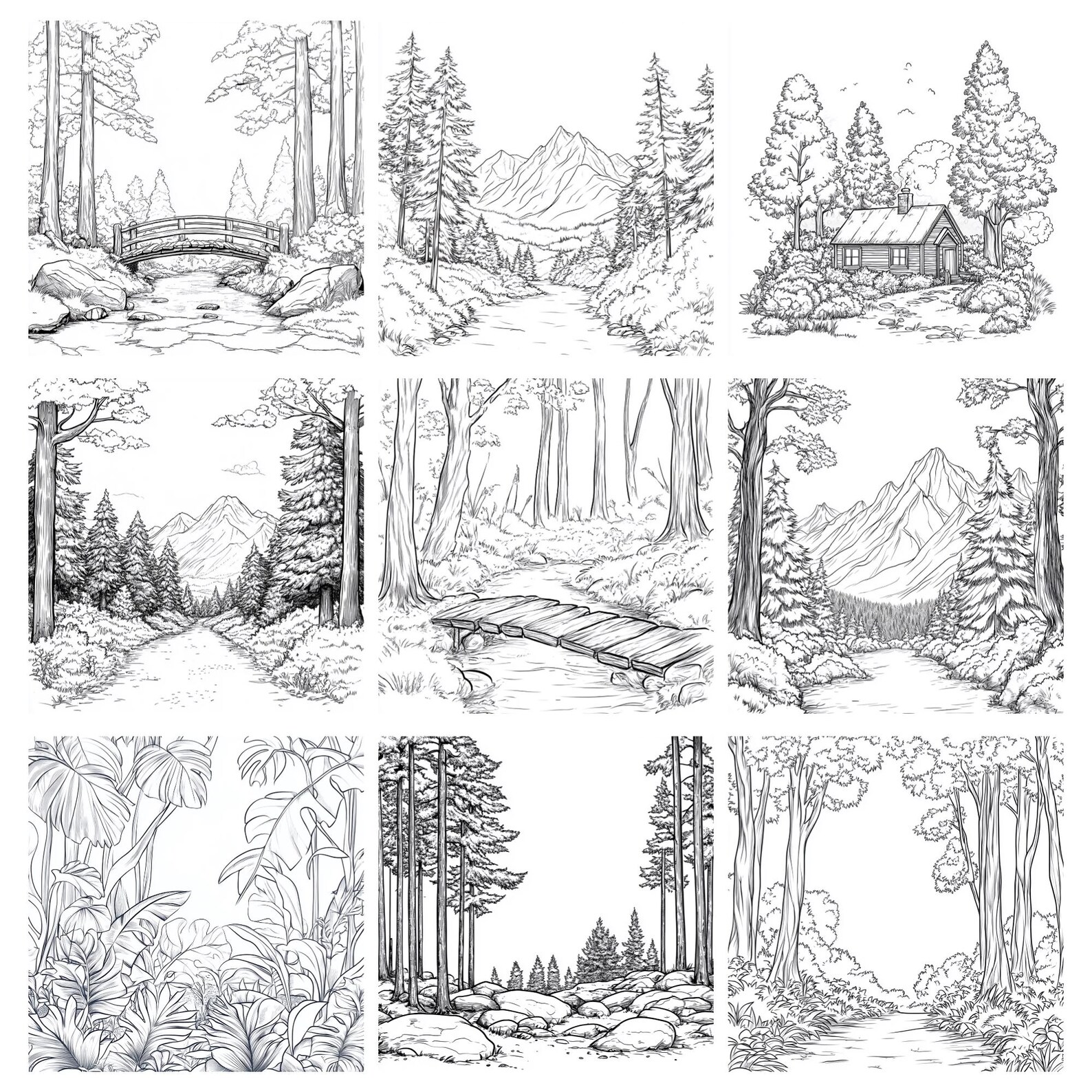 Procreate Forest Brushes 100+ Jungle Procreate Stamps Procreate Nature ...