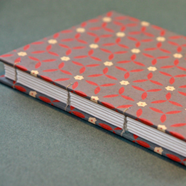 Bookbinding Kit Coptic Book Blue With a Little Pink Etsy