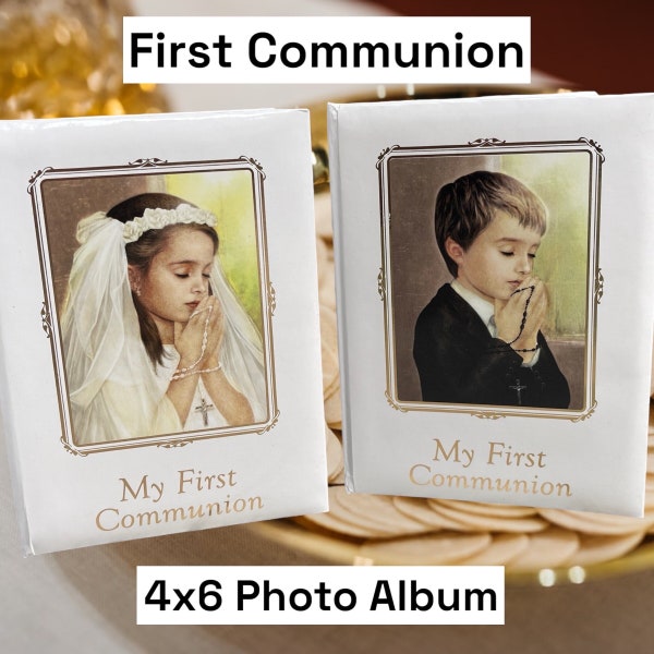 First Communion Photo Album Brag Book for Girls Boys